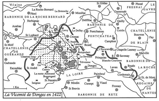 Vicomt de Donges en 1422